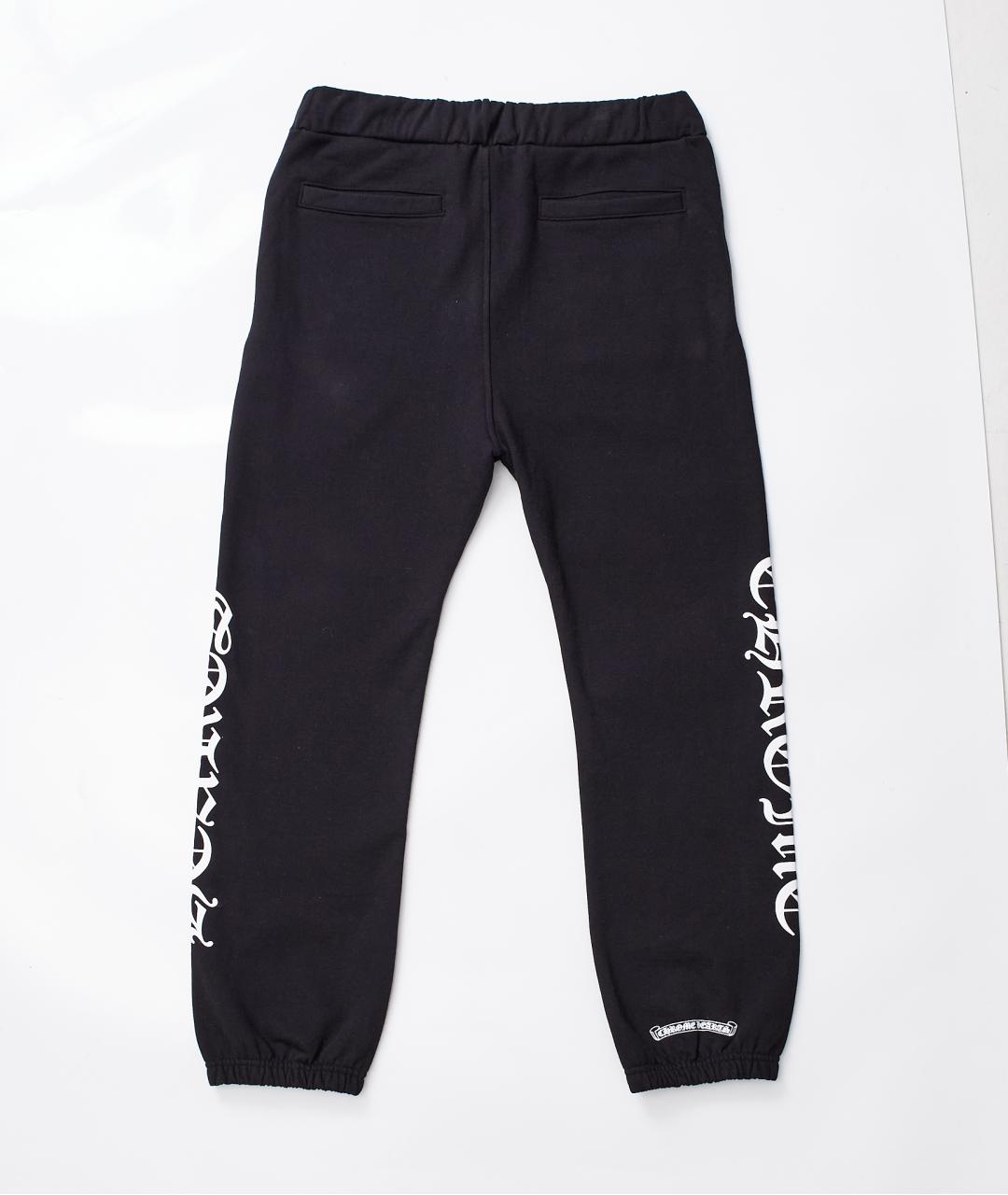 CHROME HEARTS Черные хлопковые повседневные брюки, фото 2