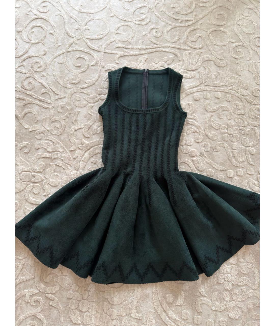 ALAIA Зеленые коктейльное платье, фото 4