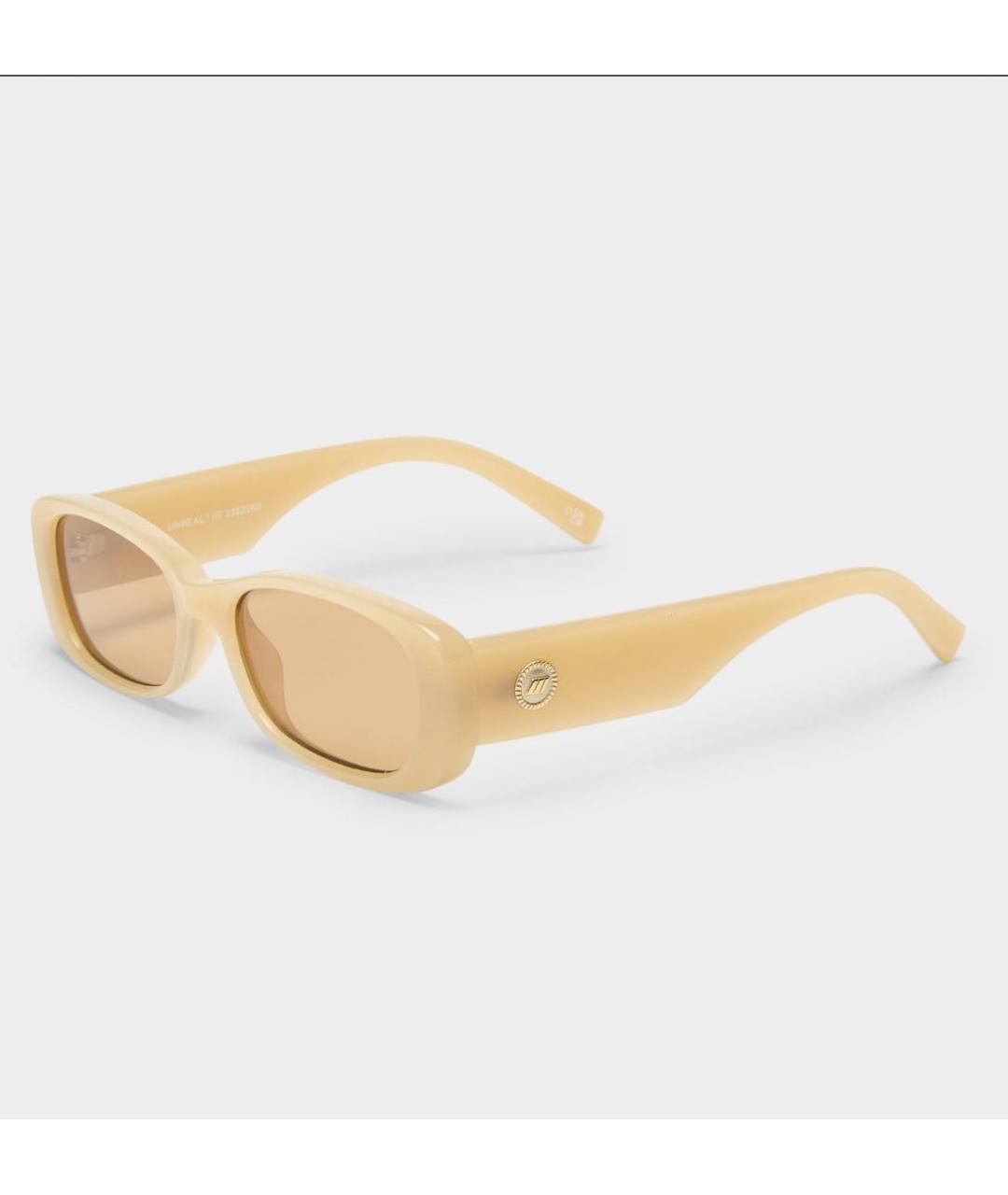 LE SPECS Горчичные пластиковые солнцезащитные очки, фото 5