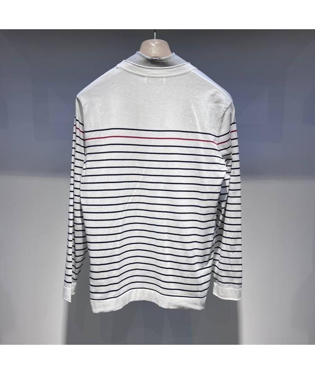 BRUNELLO CUCINELLI Белый хлопковый джемпер / свитер, фото 2