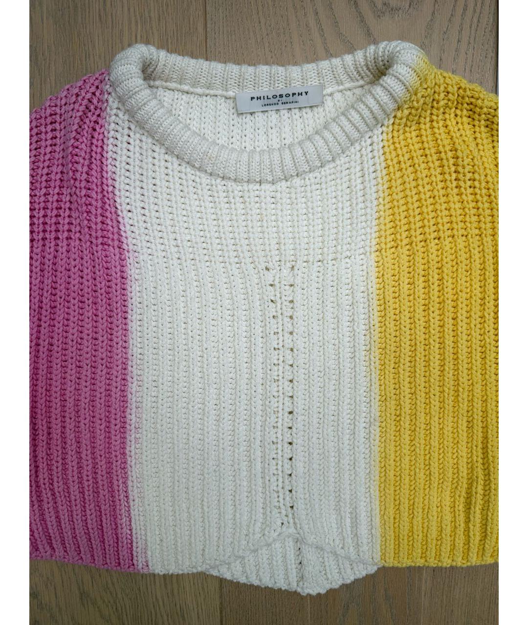 PHILOSOPHY DI LORENZO SERAFINI Мульти хлопковый джемпер / свитер, фото 2