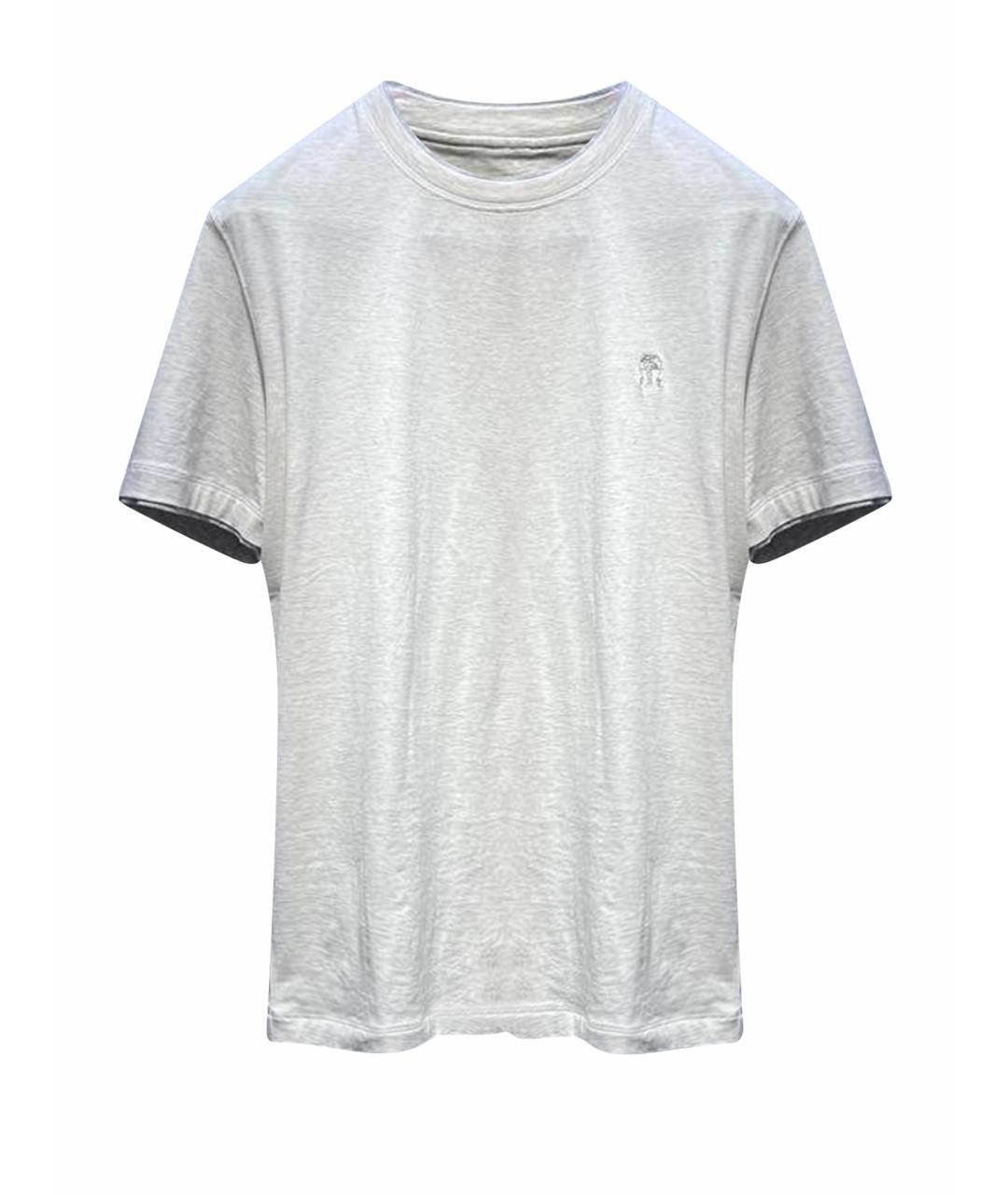 BRUNELLO CUCINELLI Белая хлопковая футболка, фото 1