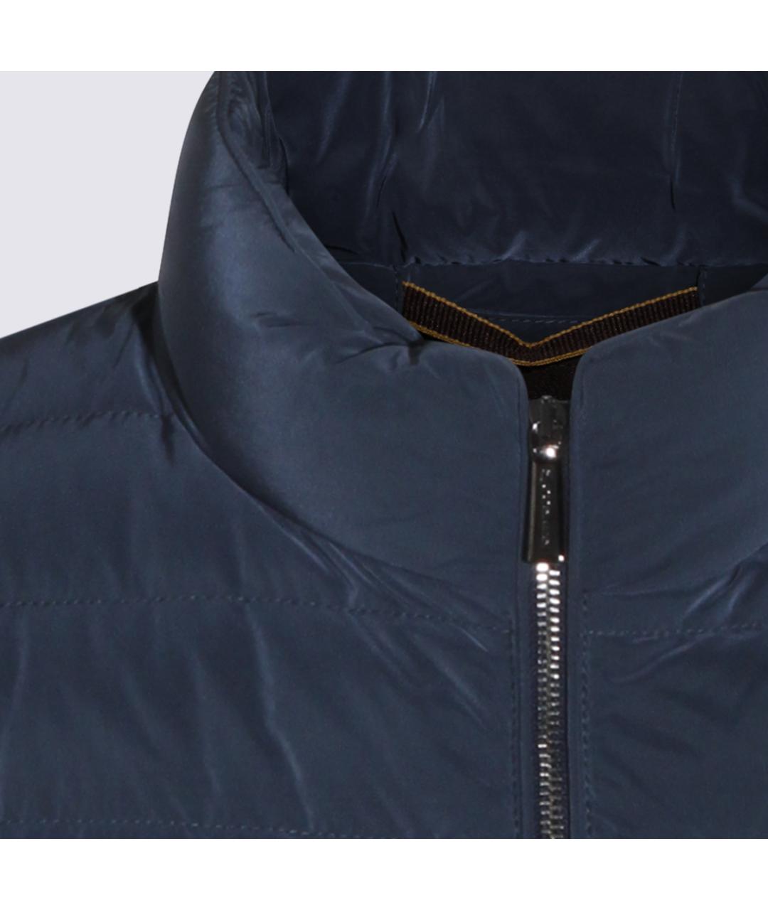 MOORER Синий полиамидовый жилет, фото 4