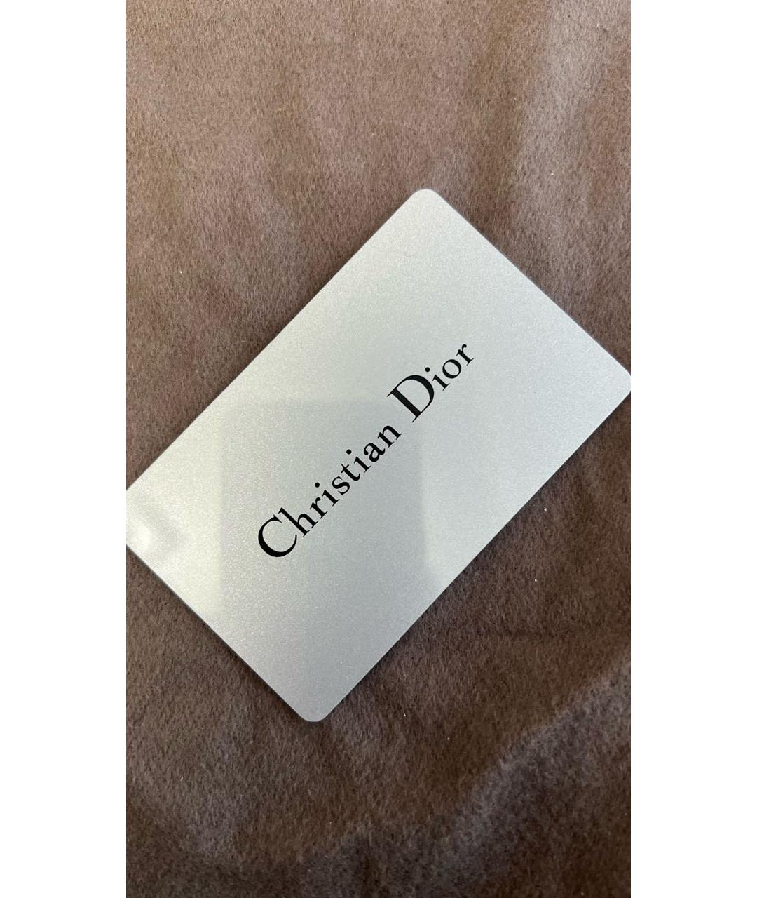 DIOR BEAUTY Бежевая кожаная сумка через плечо, фото 8