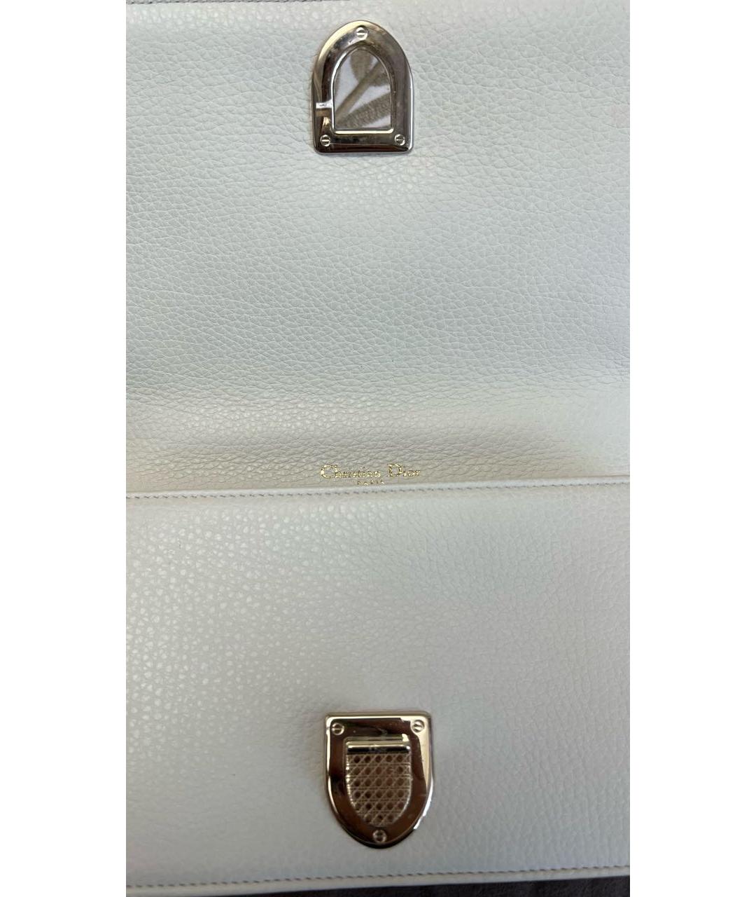 DIOR BEAUTY Бежевая кожаная сумка через плечо, фото 6