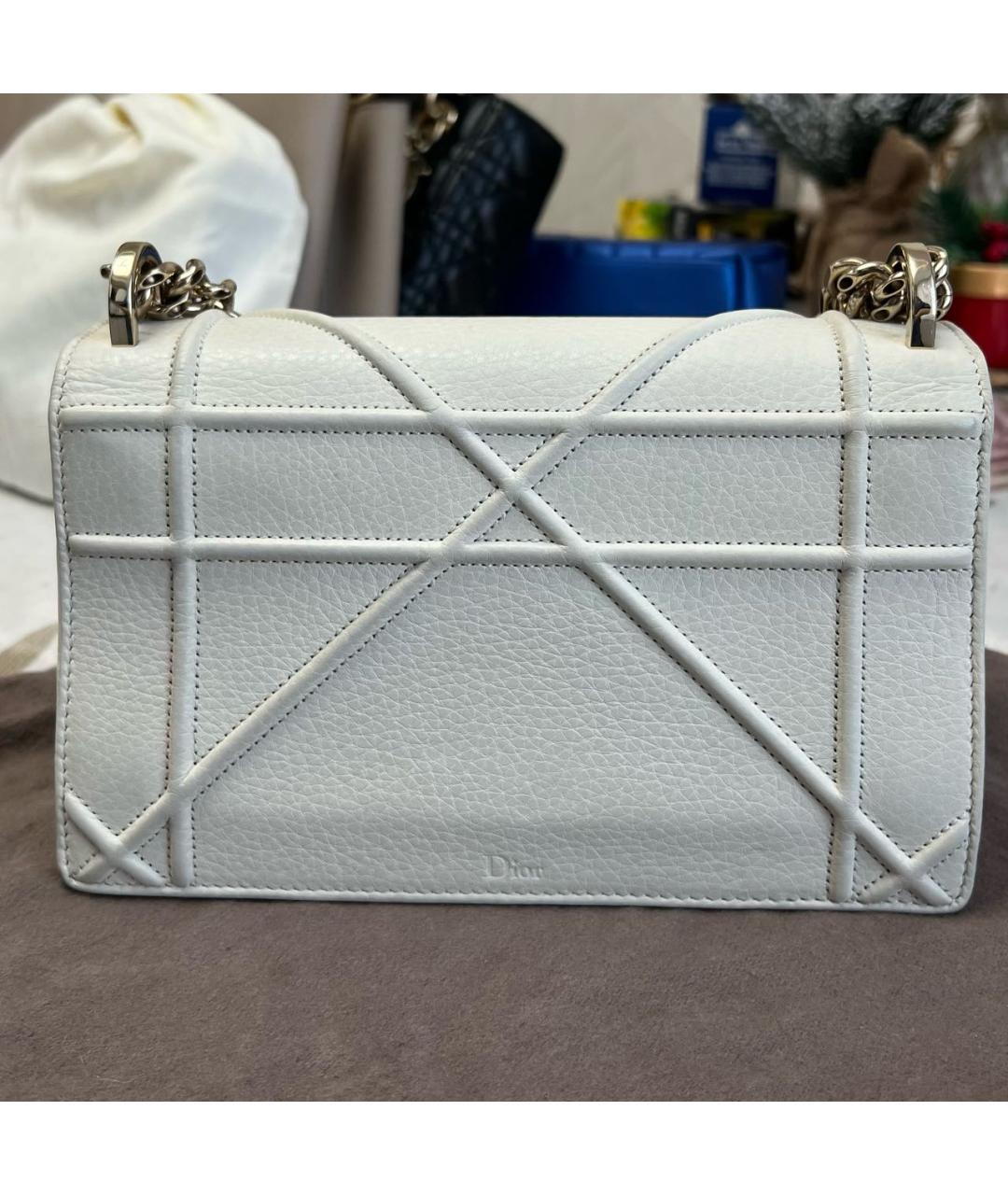 DIOR BEAUTY Бежевая кожаная сумка через плечо, фото 3