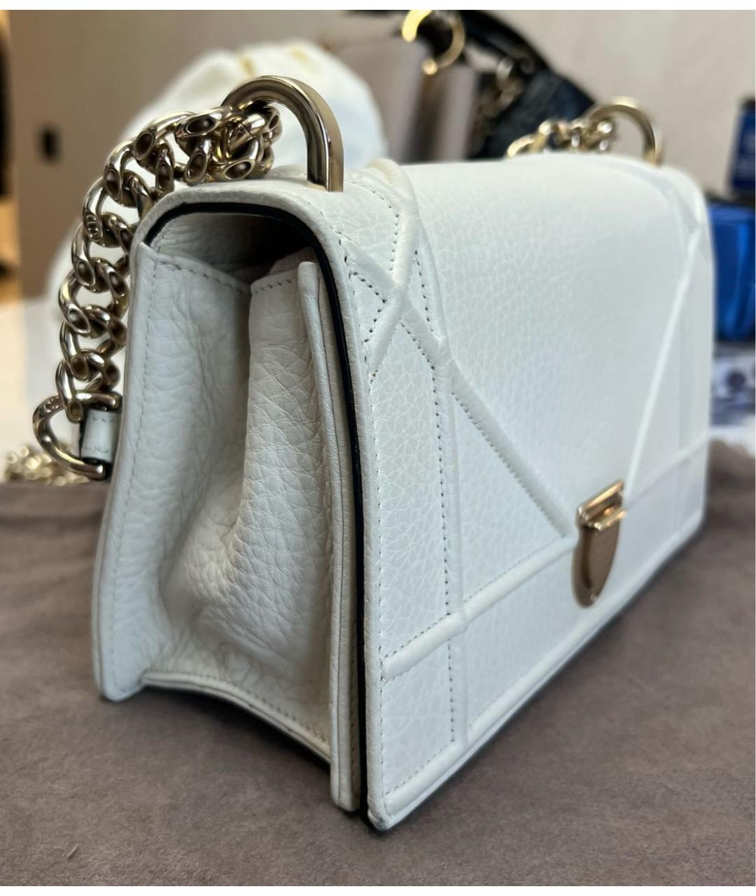 DIOR BEAUTY Бежевая кожаная сумка через плечо, фото 2