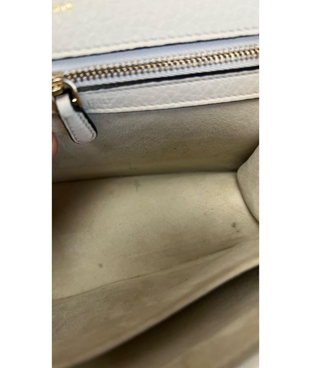 DIOR BEAUTY Бежевая кожаная сумка через плечо, фото 7