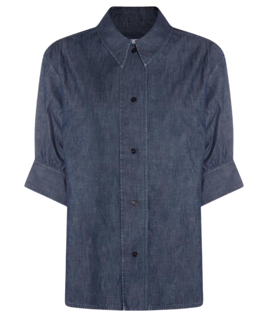 JIL SANDER Синяя хлопковая рубашка, фото 1