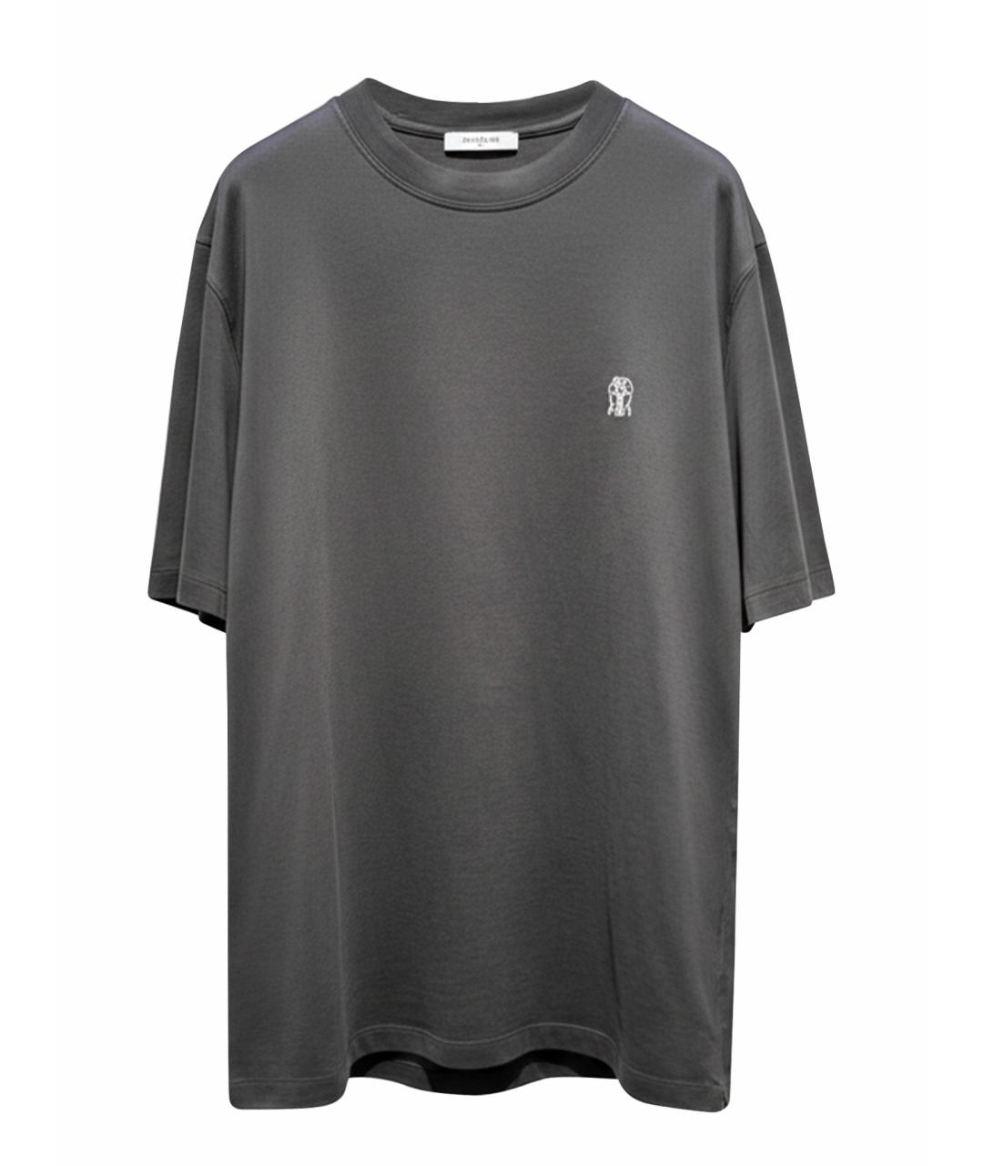 BRUNELLO CUCINELLI Хлопковая футболка, фото 1