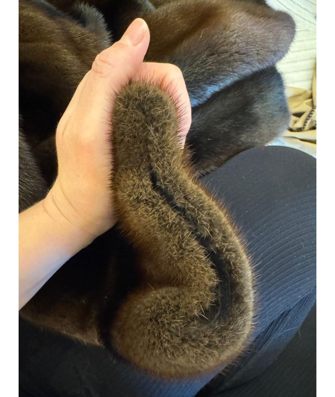 FENDI Коричневая меховая шуба, фото 8