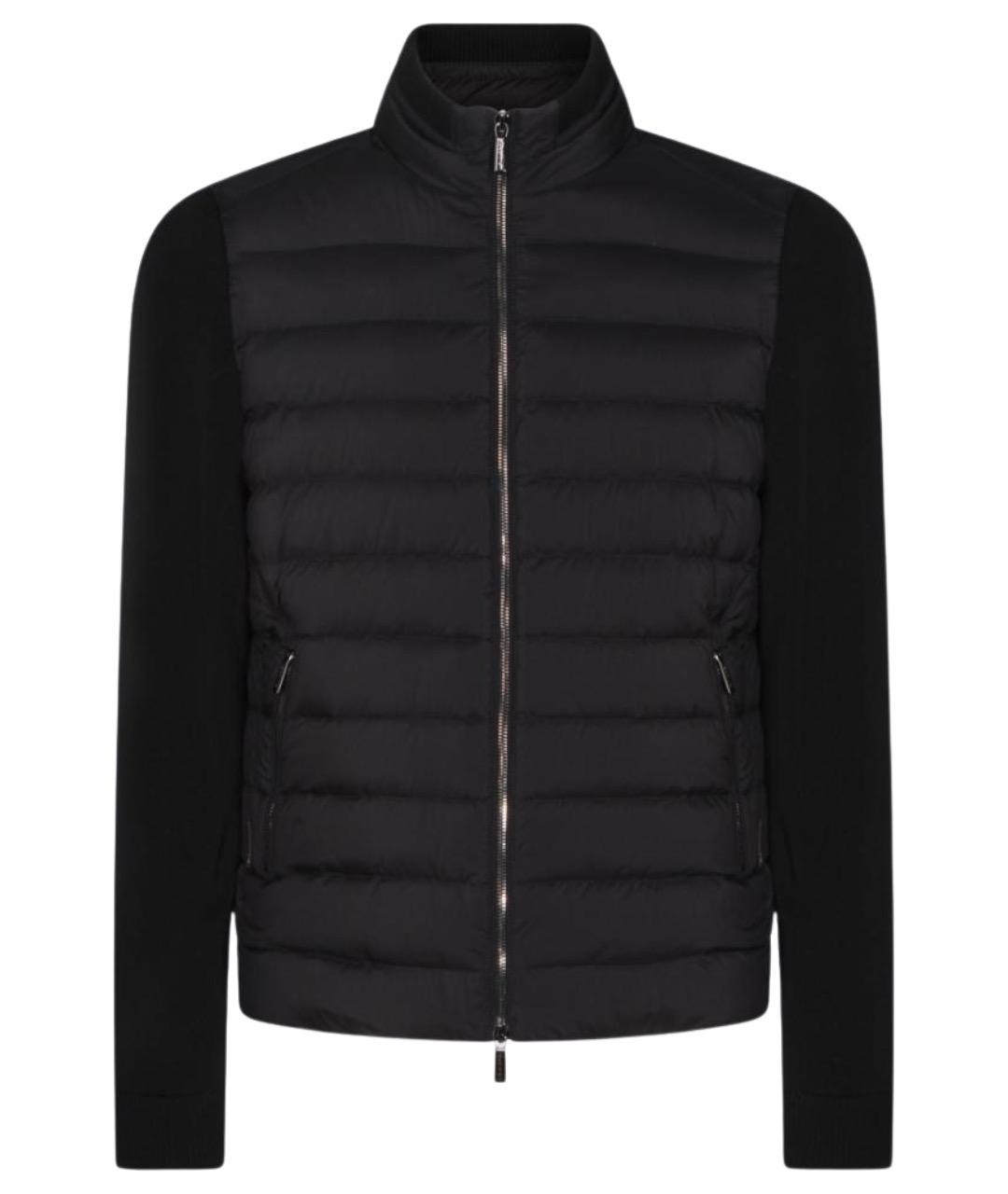 MOORER Черная полиамидовая куртка, фото 1