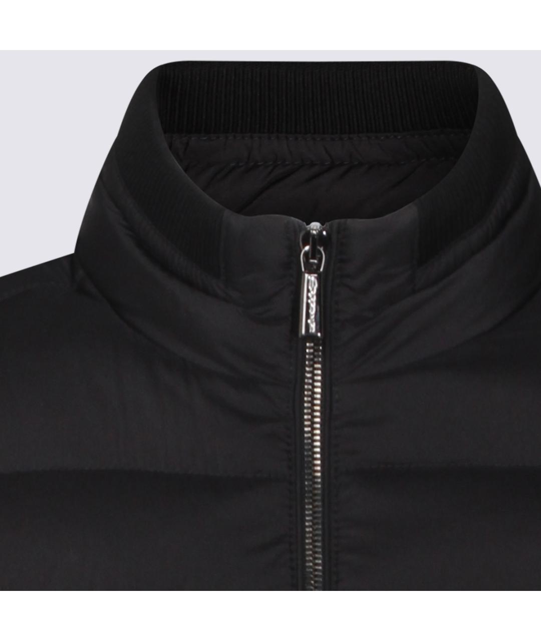 MOORER Черная полиамидовая куртка, фото 4