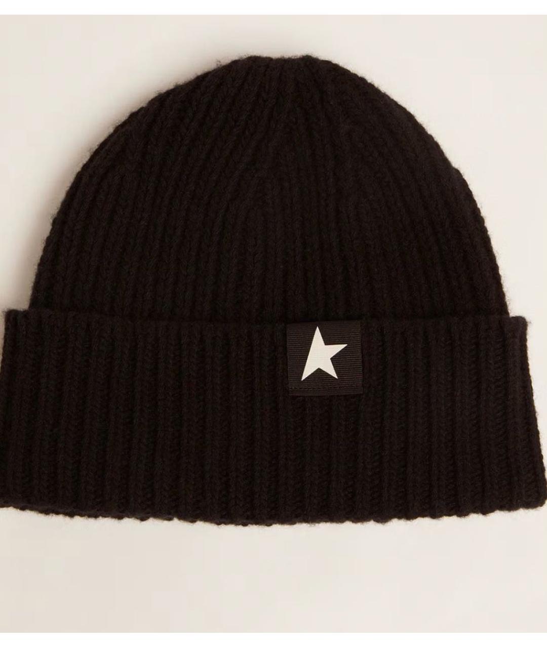 GOLDEN GOOSE DELUXE BRAND Черная шерстяная шапка, фото 7