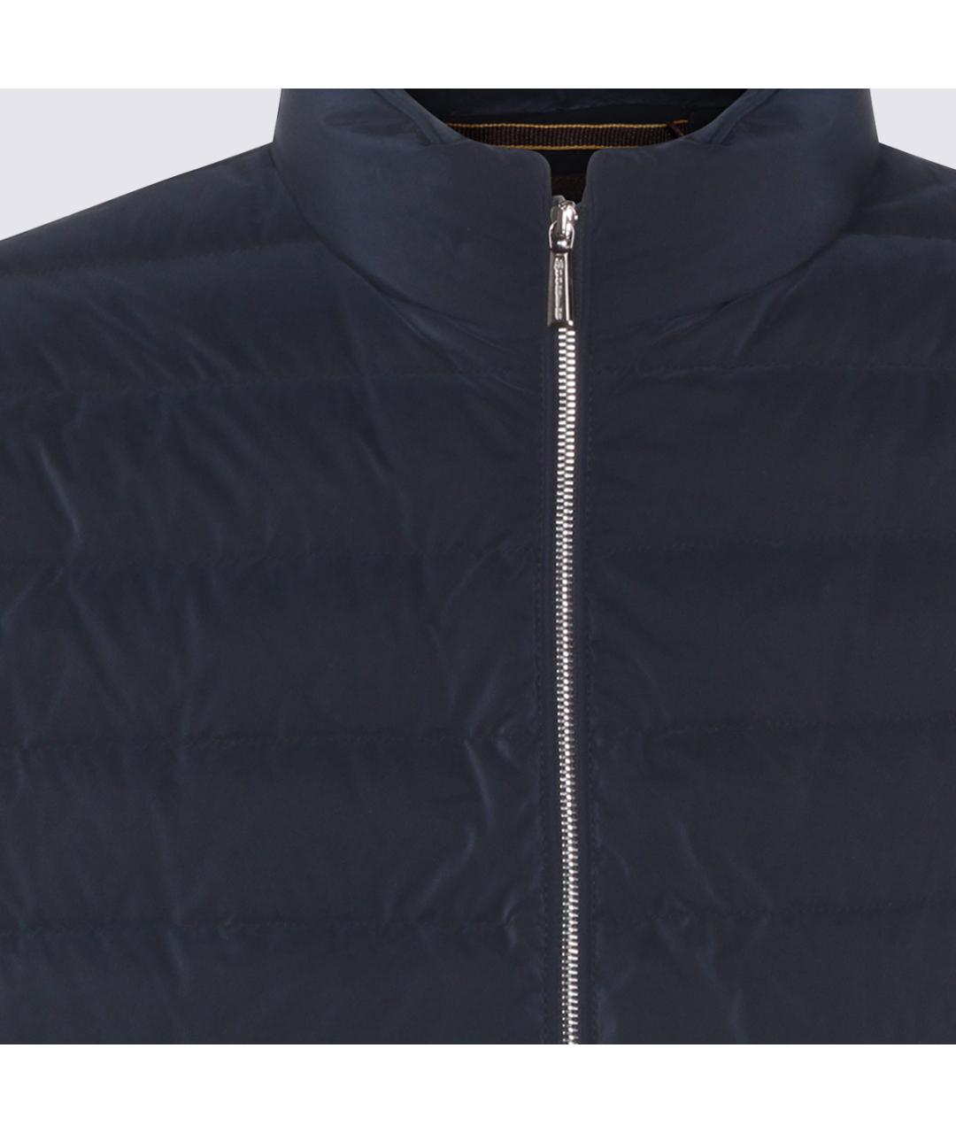 MOORER Темно-синий полиамидовый жилет, фото 4