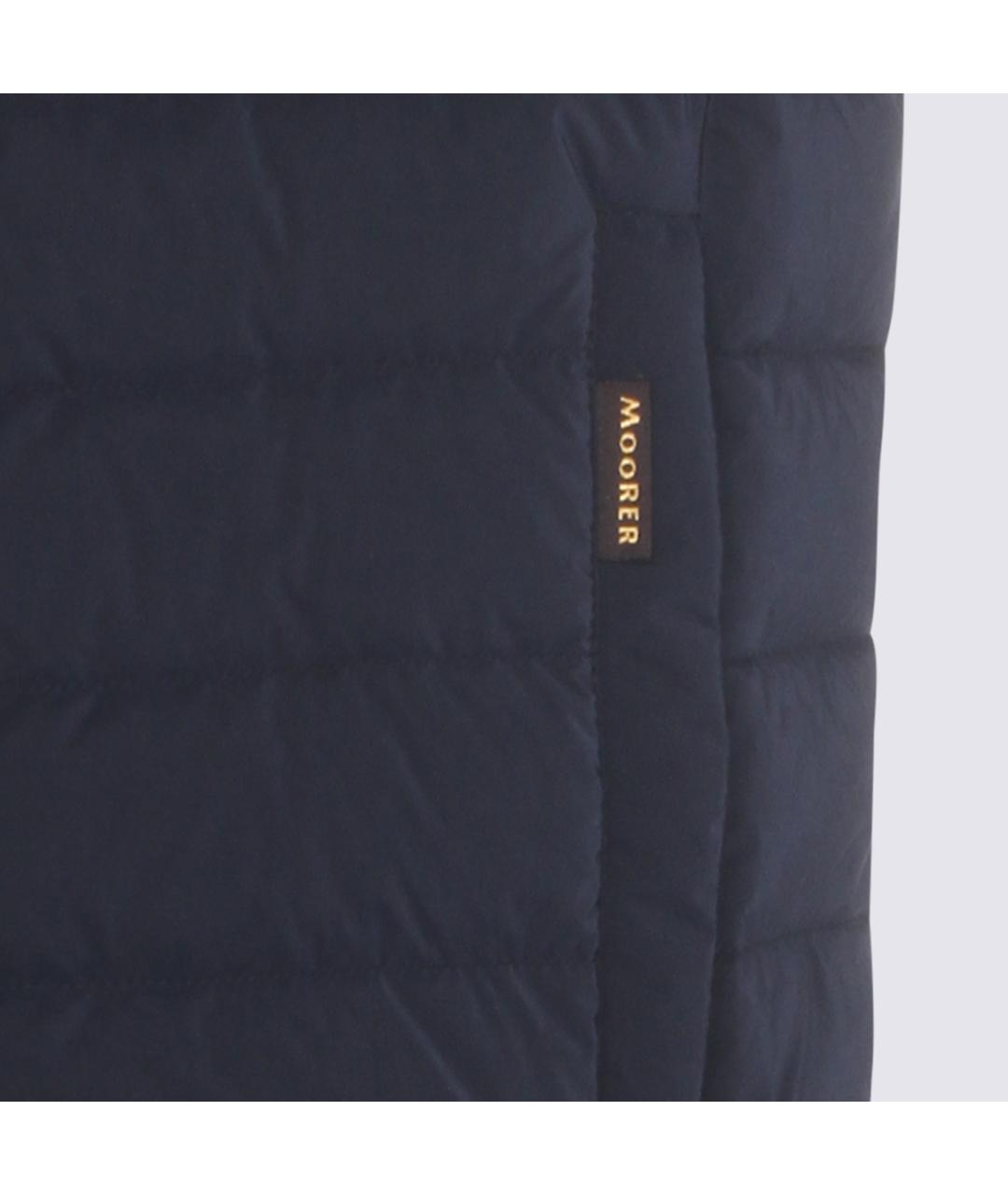 MOORER Темно-синий полиамидовый жилет, фото 3