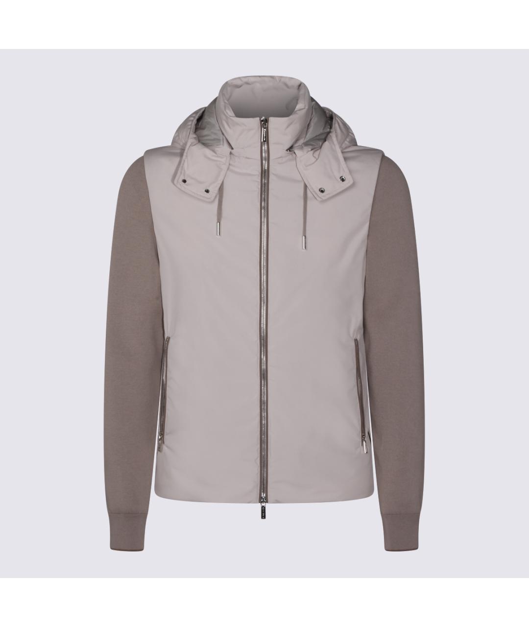 MOORER Бежевая полиамидовая куртка, фото 5