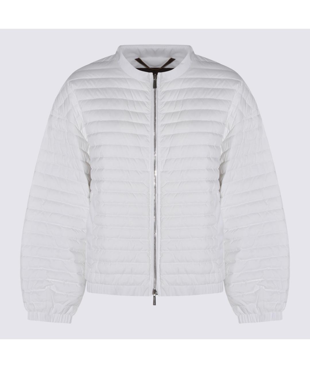 MOORER Белая полиамидовая куртка, фото 5