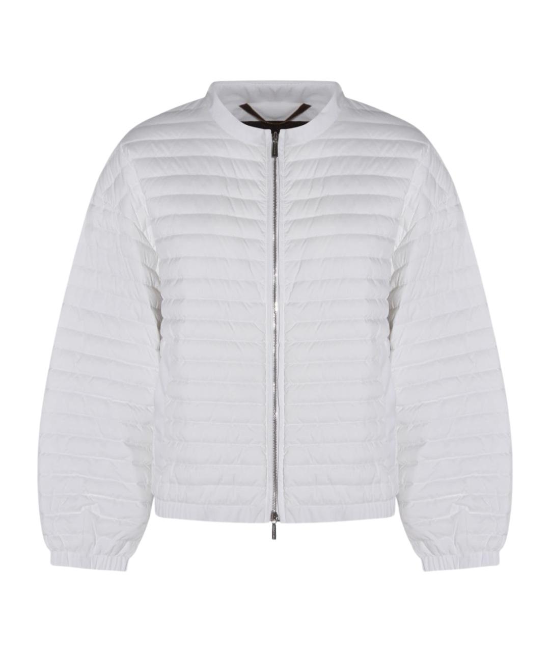 MOORER Белая полиамидовая куртка, фото 4