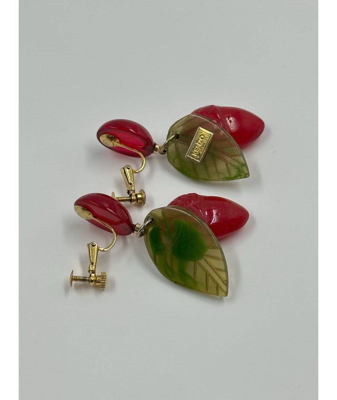 KENZO Красные пластиковые клипсы, фото 4