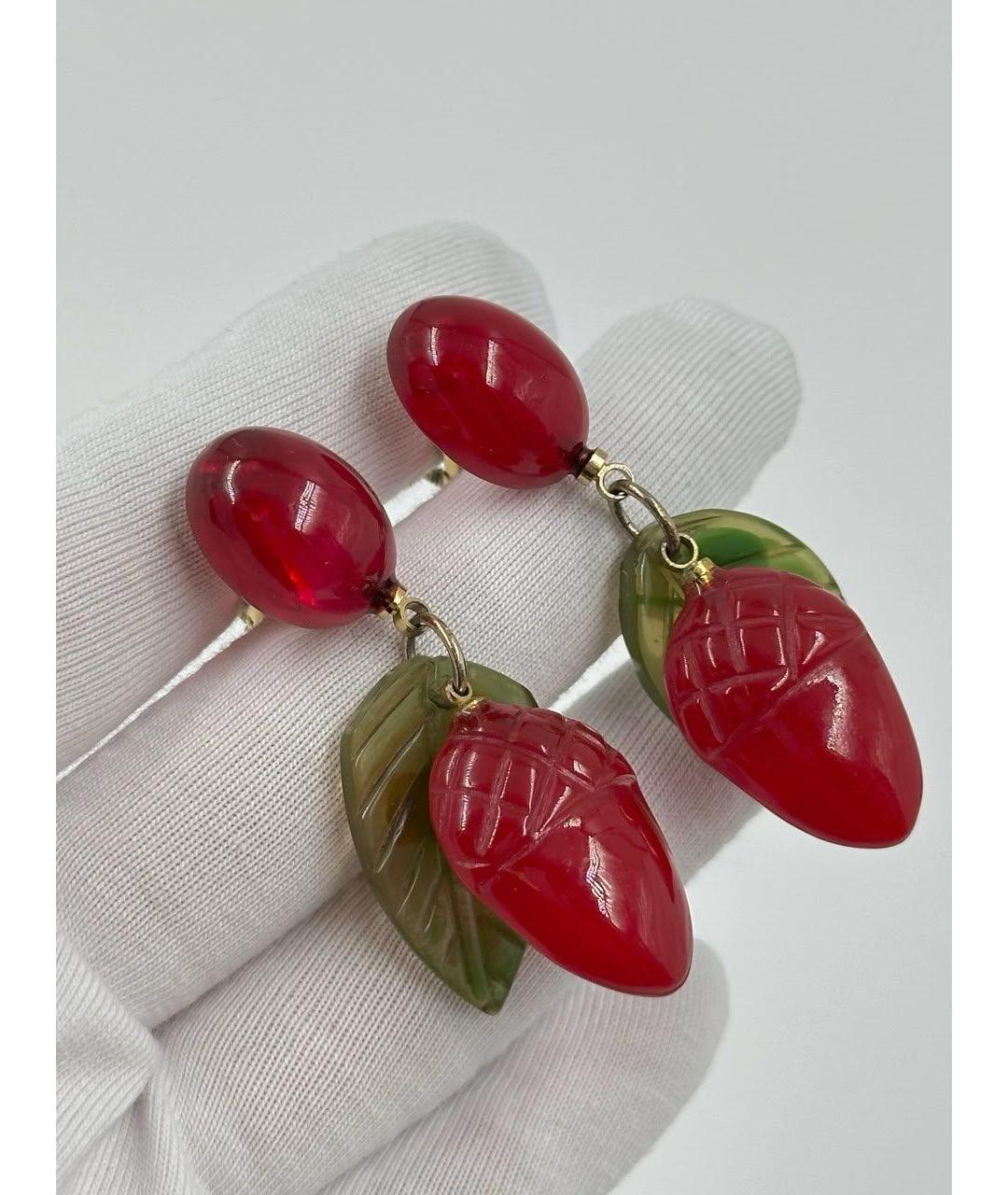 KENZO Красные пластиковые клипсы, фото 2