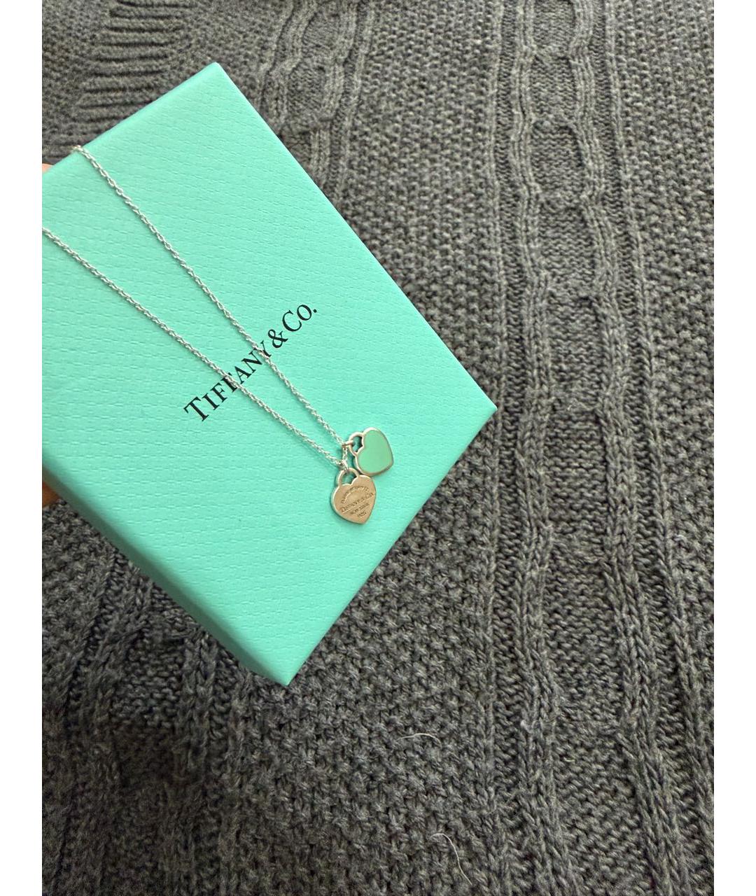 TIFFANY&CO Бирюзовое серебряное колье, фото 6