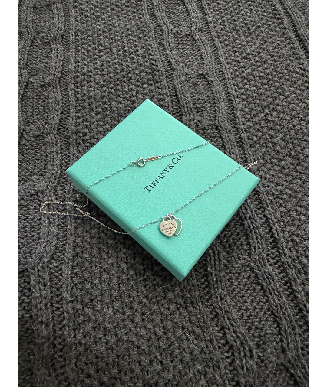 TIFFANY&CO Бирюзовое серебряное колье, фото 3