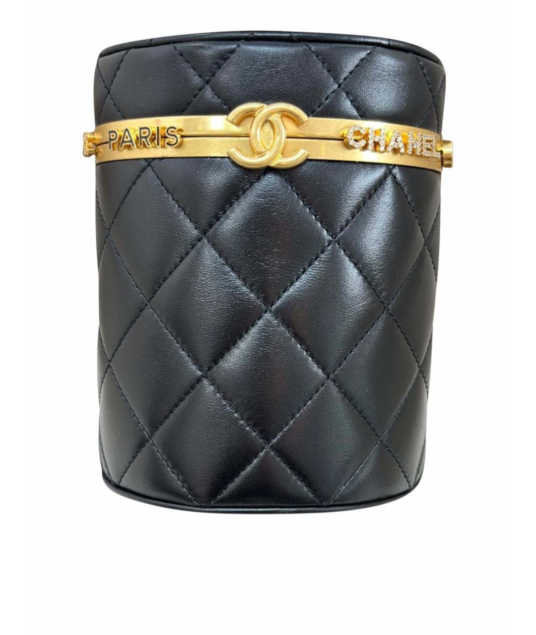 CHANEL Черная кожаная сумка через плечо, фото 1