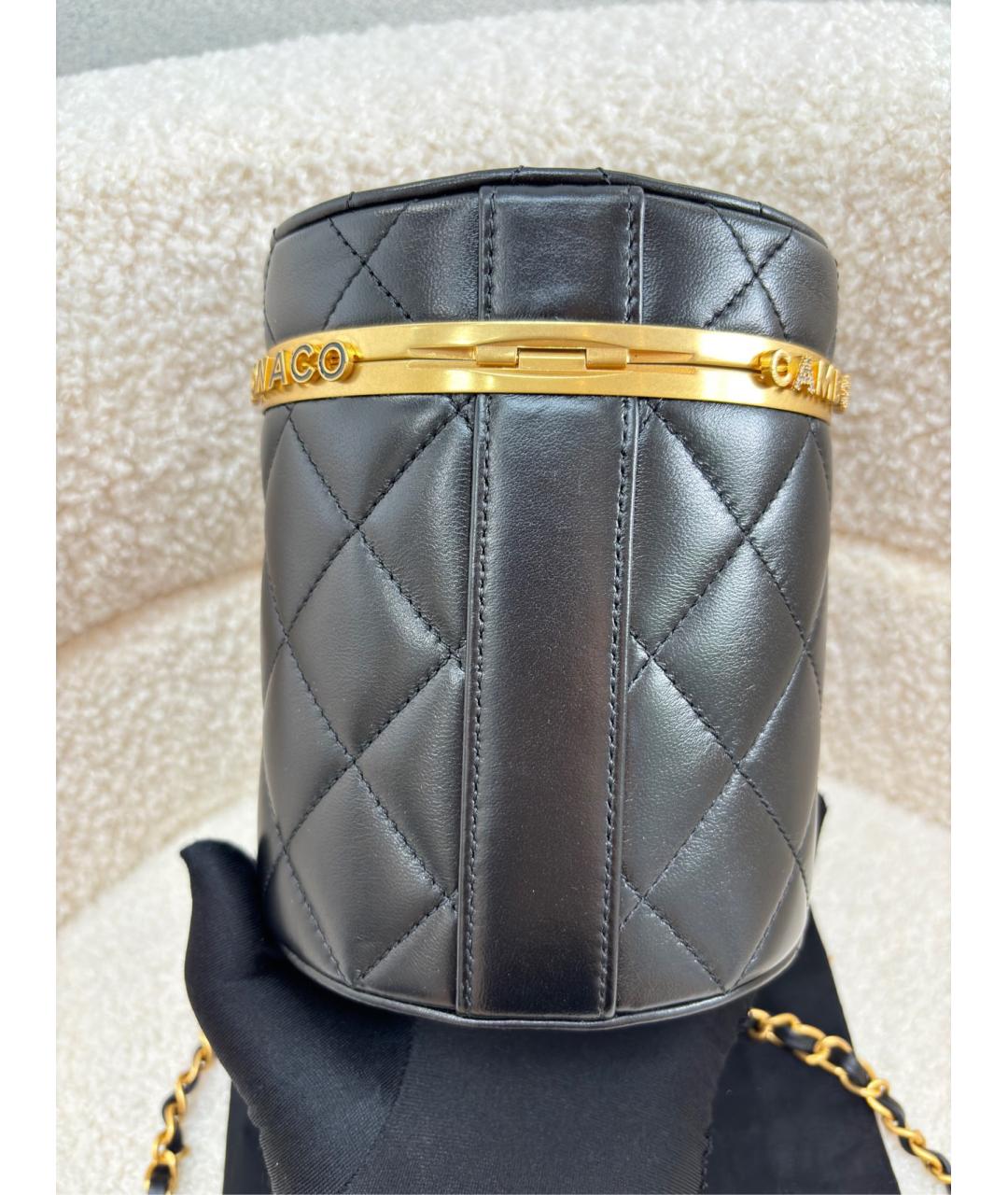 CHANEL Черная кожаная сумка через плечо, фото 5