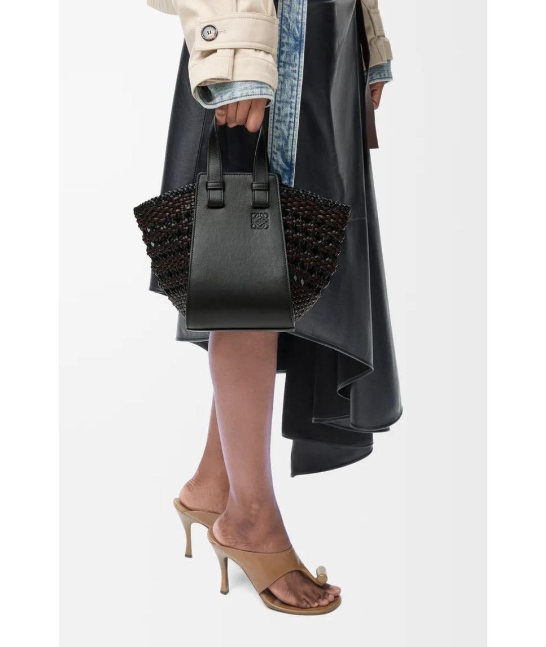 LOEWE Черная кожаная сумка через плечо, фото 2