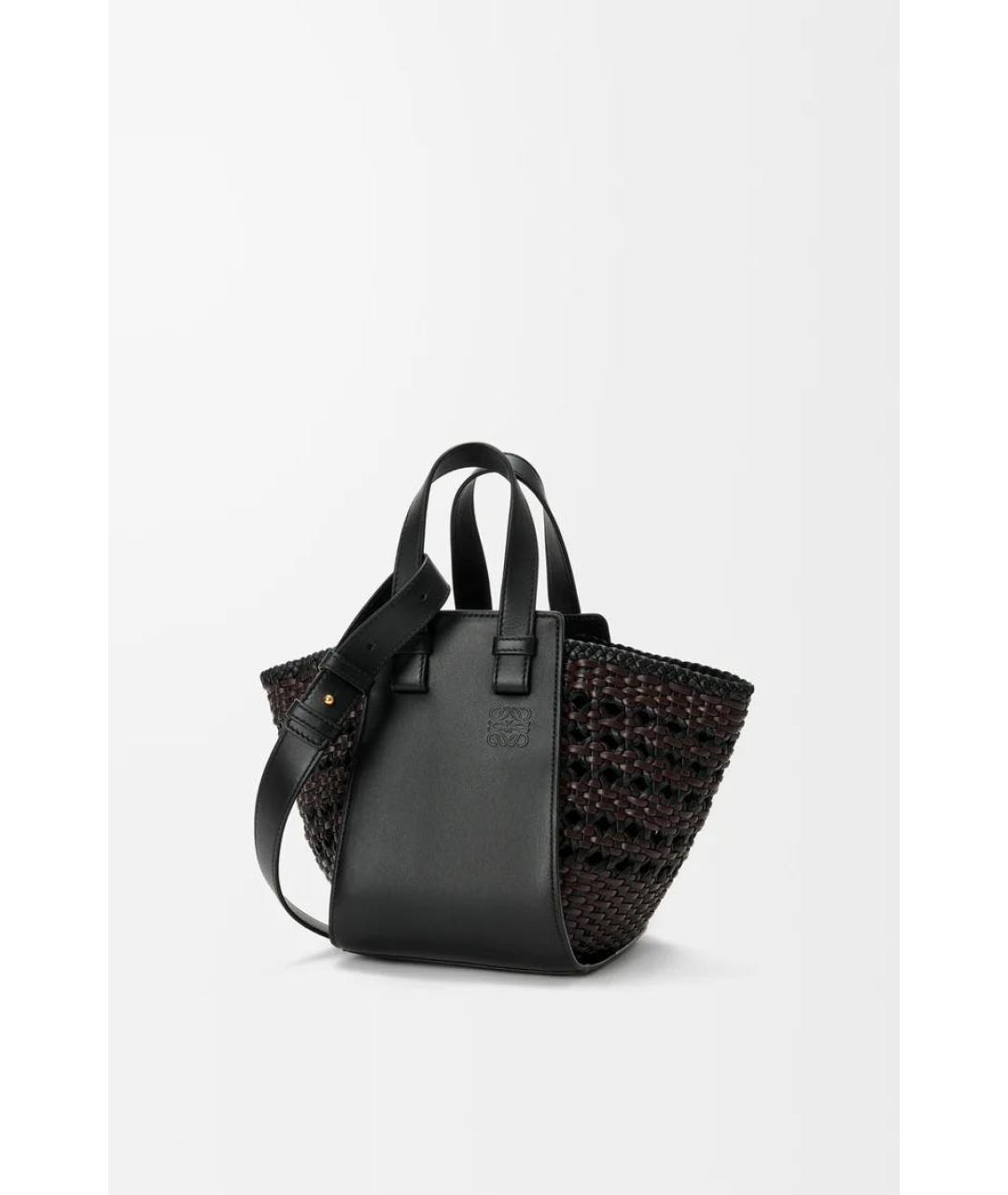 LOEWE Черная кожаная сумка через плечо, фото 4