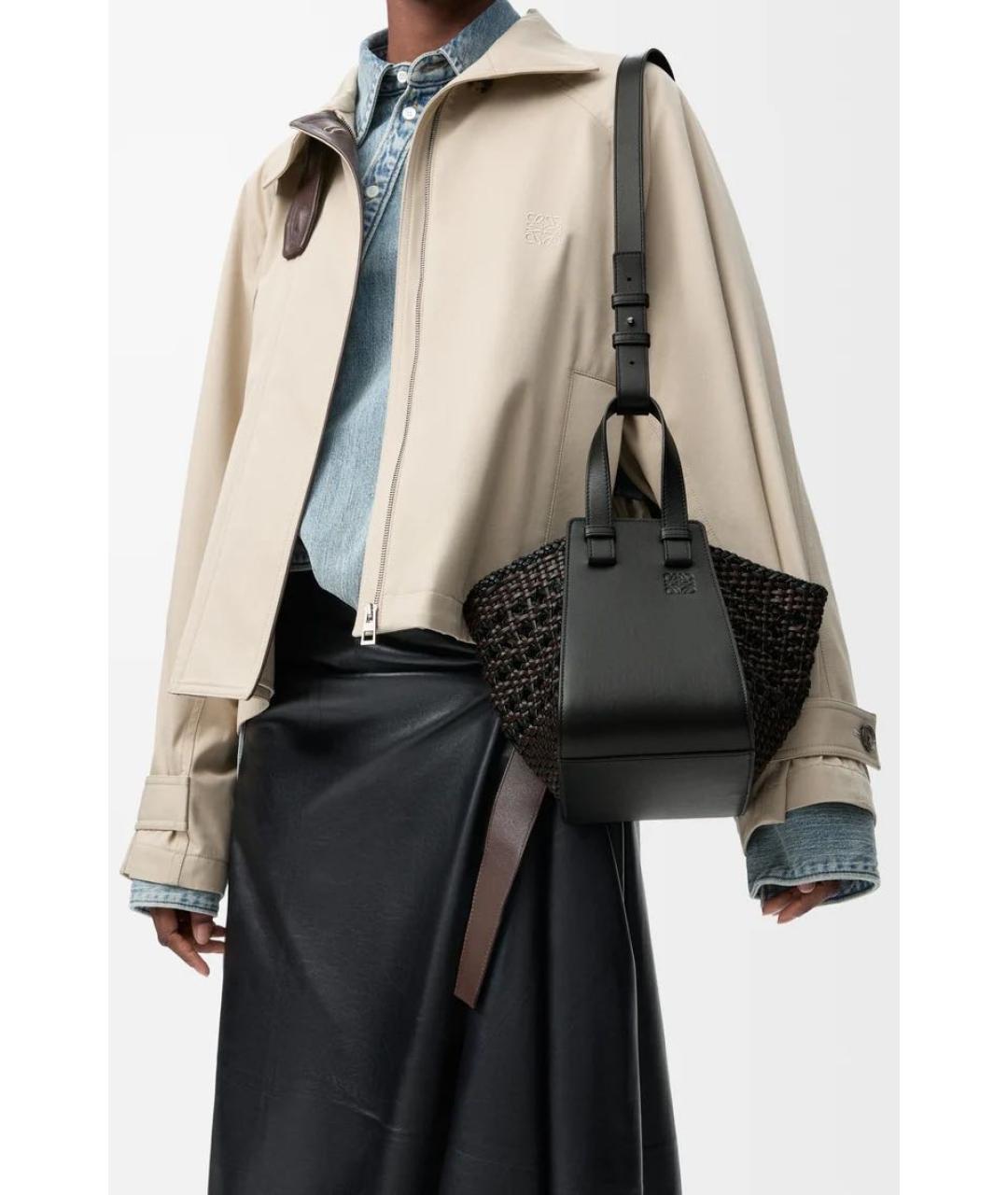 LOEWE Черная кожаная сумка через плечо, фото 3