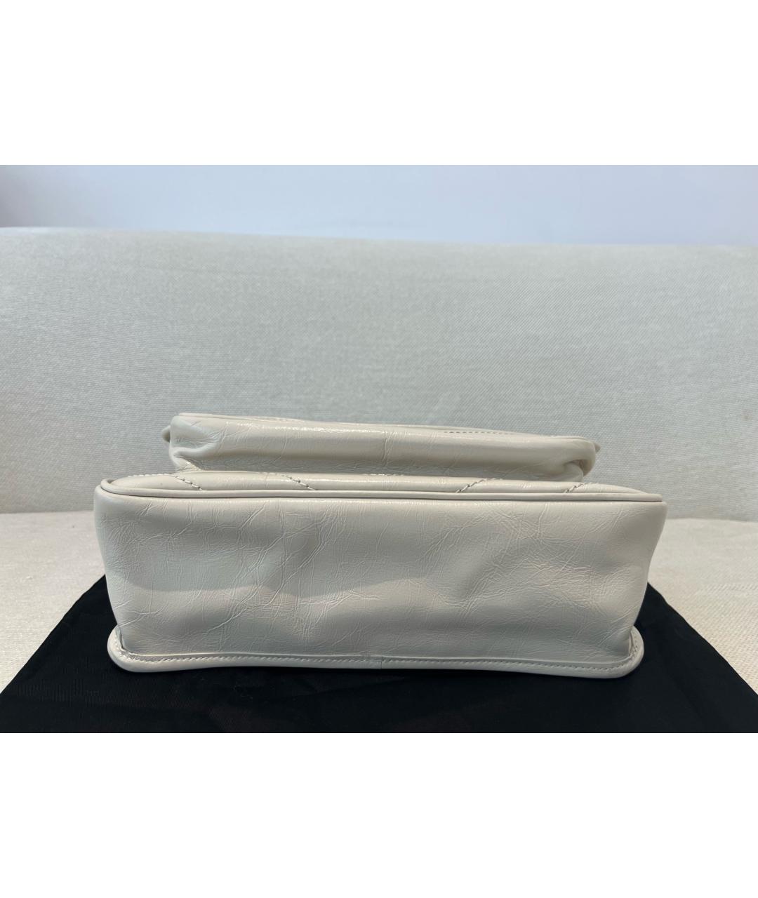 YVES SAINT LAURENT BEAUTY Белая кожаная сумка через плечо, фото 4