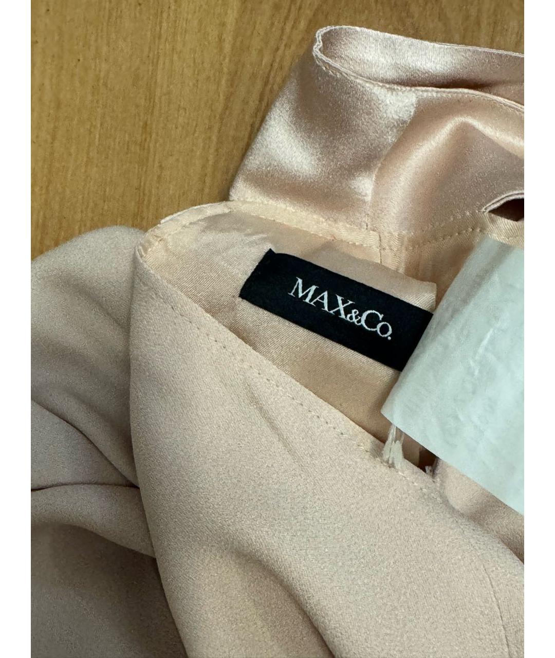 MAX&CO Розовое ацетатное коктейльное платье, фото 3