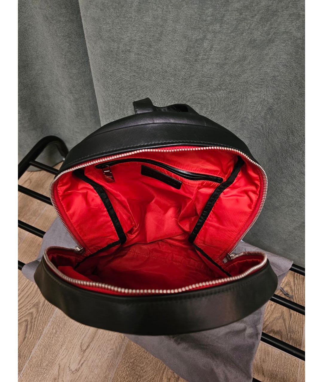 ALEXANDER MCQUEEN Черный кожаный рюкзак, фото 6