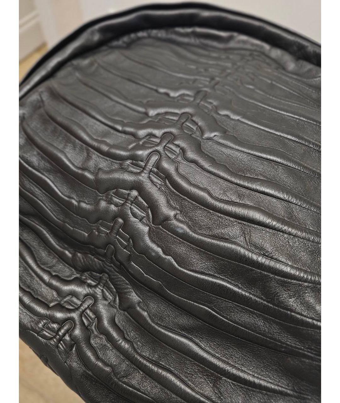 ALEXANDER MCQUEEN Черный кожаный рюкзак, фото 8