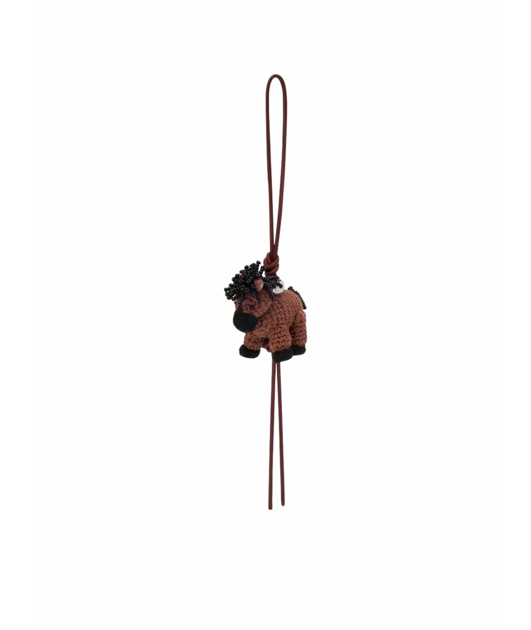 LOEWE Коричневый брелок, фото 1