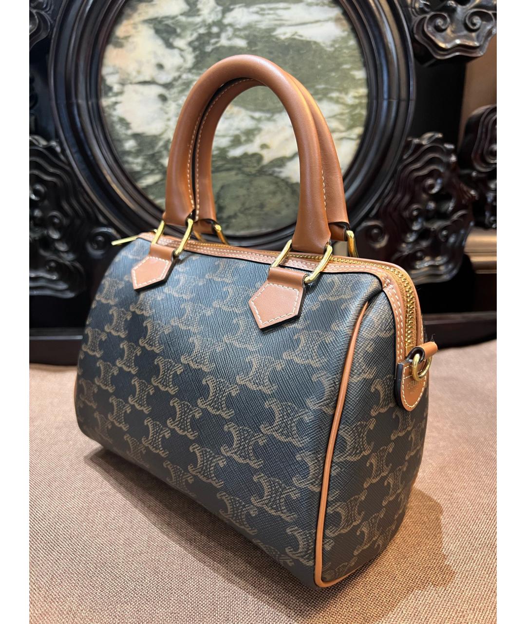 CELINE Коричневая сумка через плечо, фото 3