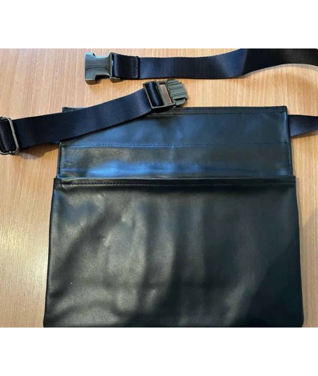 CHANEL BEAUTY Черная кожаная поясная сумка, фото 2