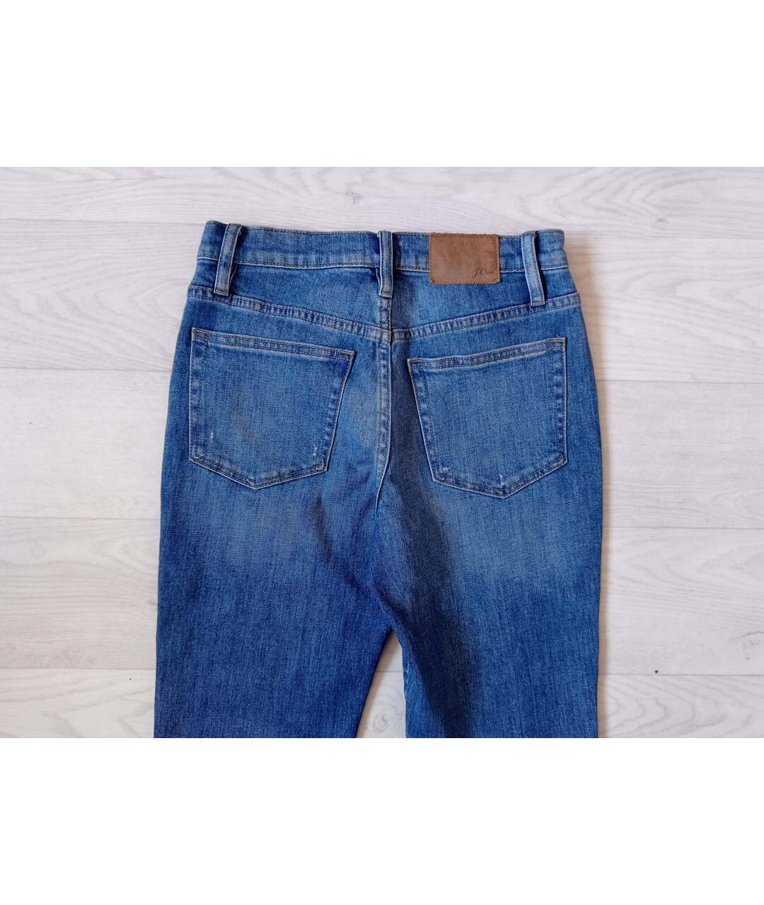 J.CREW Синие хлопко-эластановые джинсы слим, фото 5