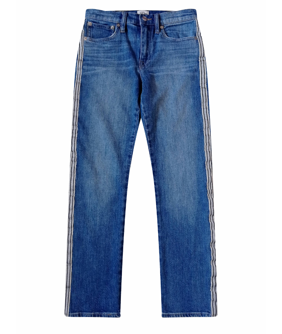 J.CREW Синие хлопко-эластановые джинсы слим, фото 1
