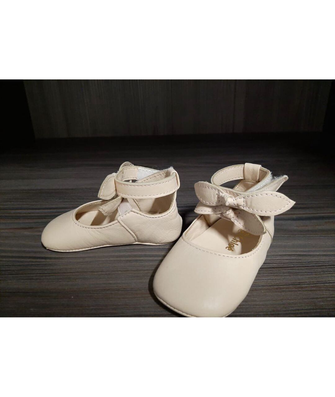 CHLOE Бежевые кожаные балетки и туфли, фото 3