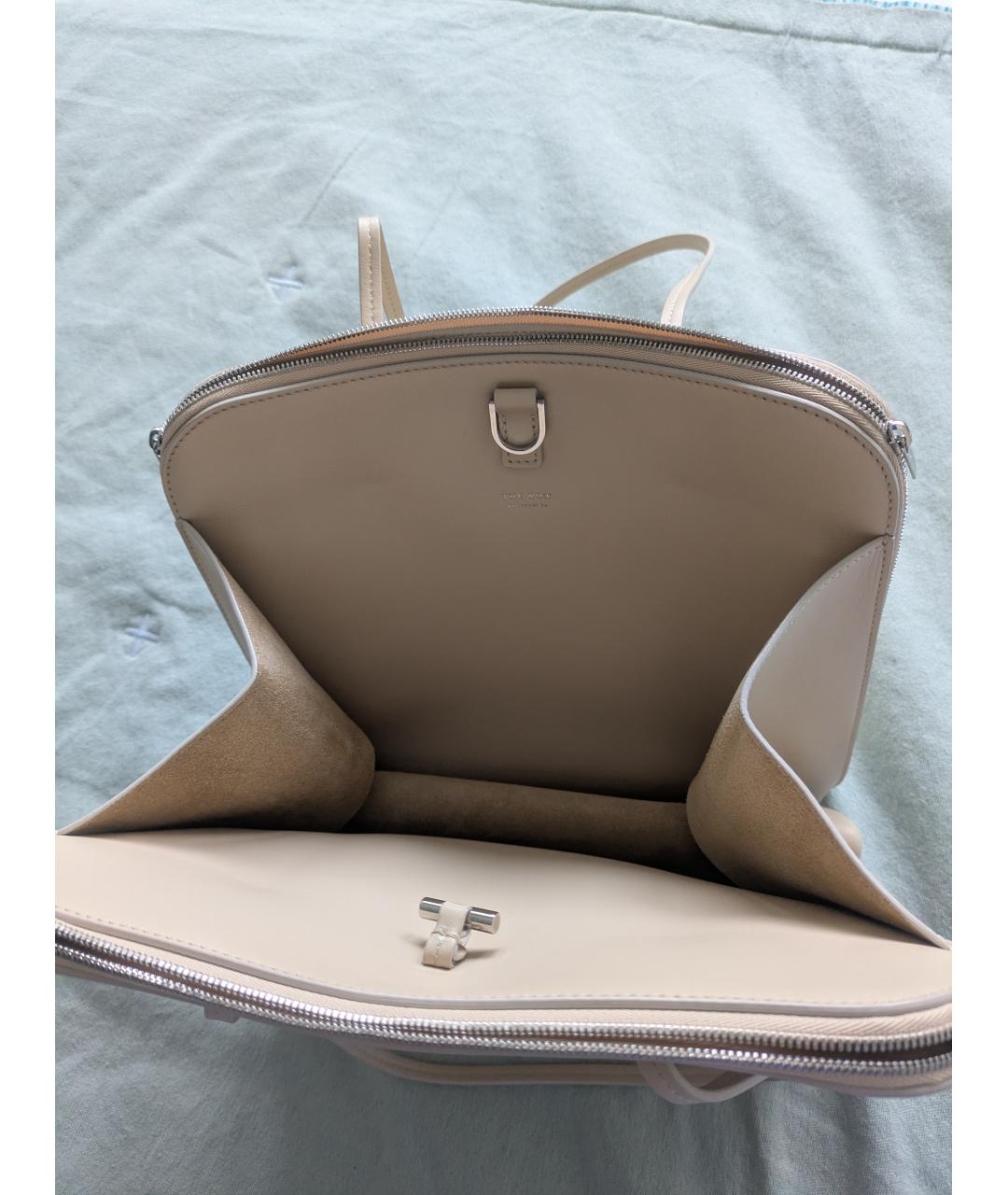 THE ROW Бежевая кожаная сумка через плечо, фото 2
