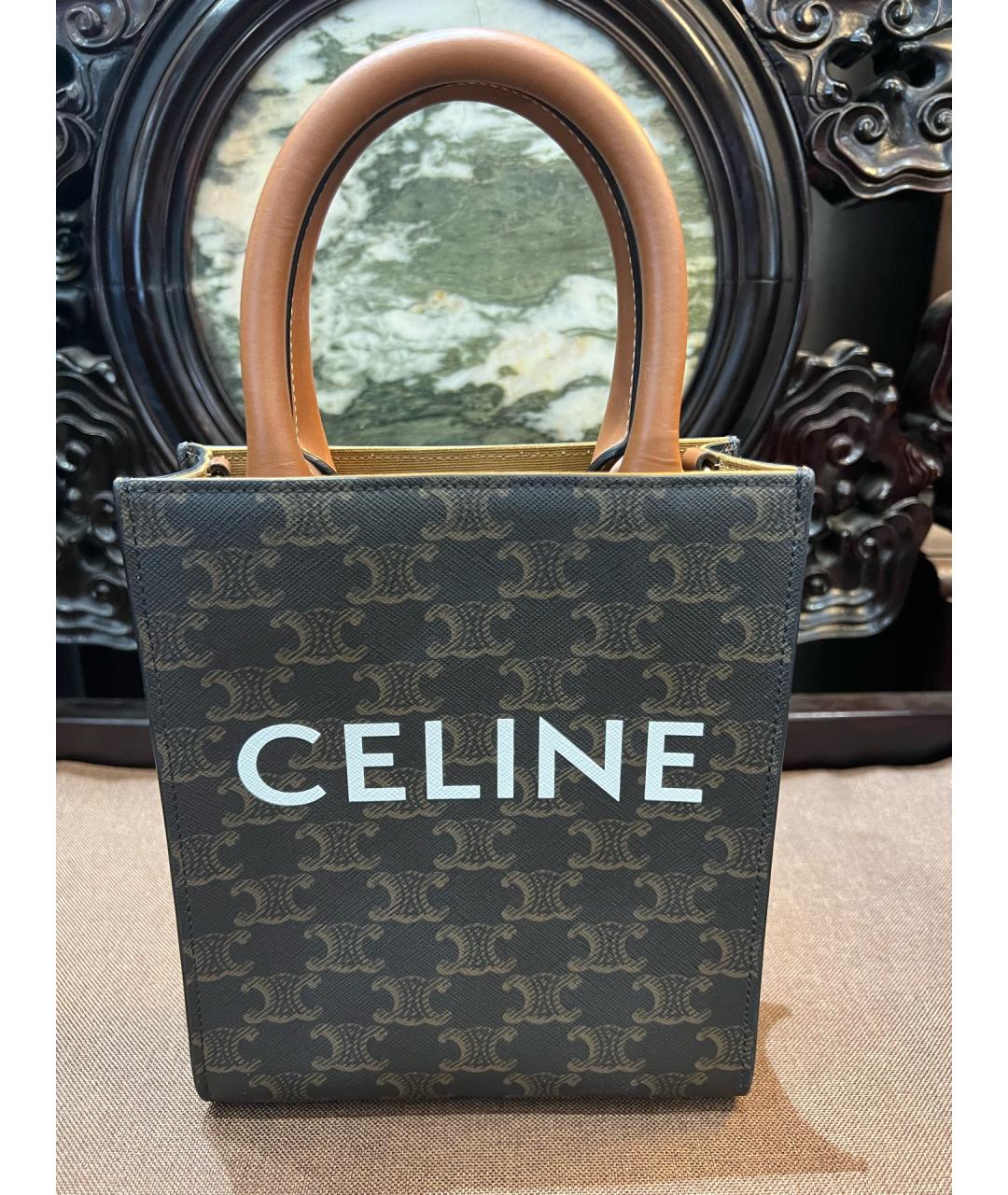 CELINE Коричневая сумка через плечо, фото 2