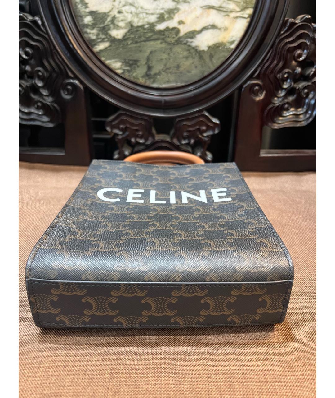 CELINE Коричневая сумка через плечо, фото 4