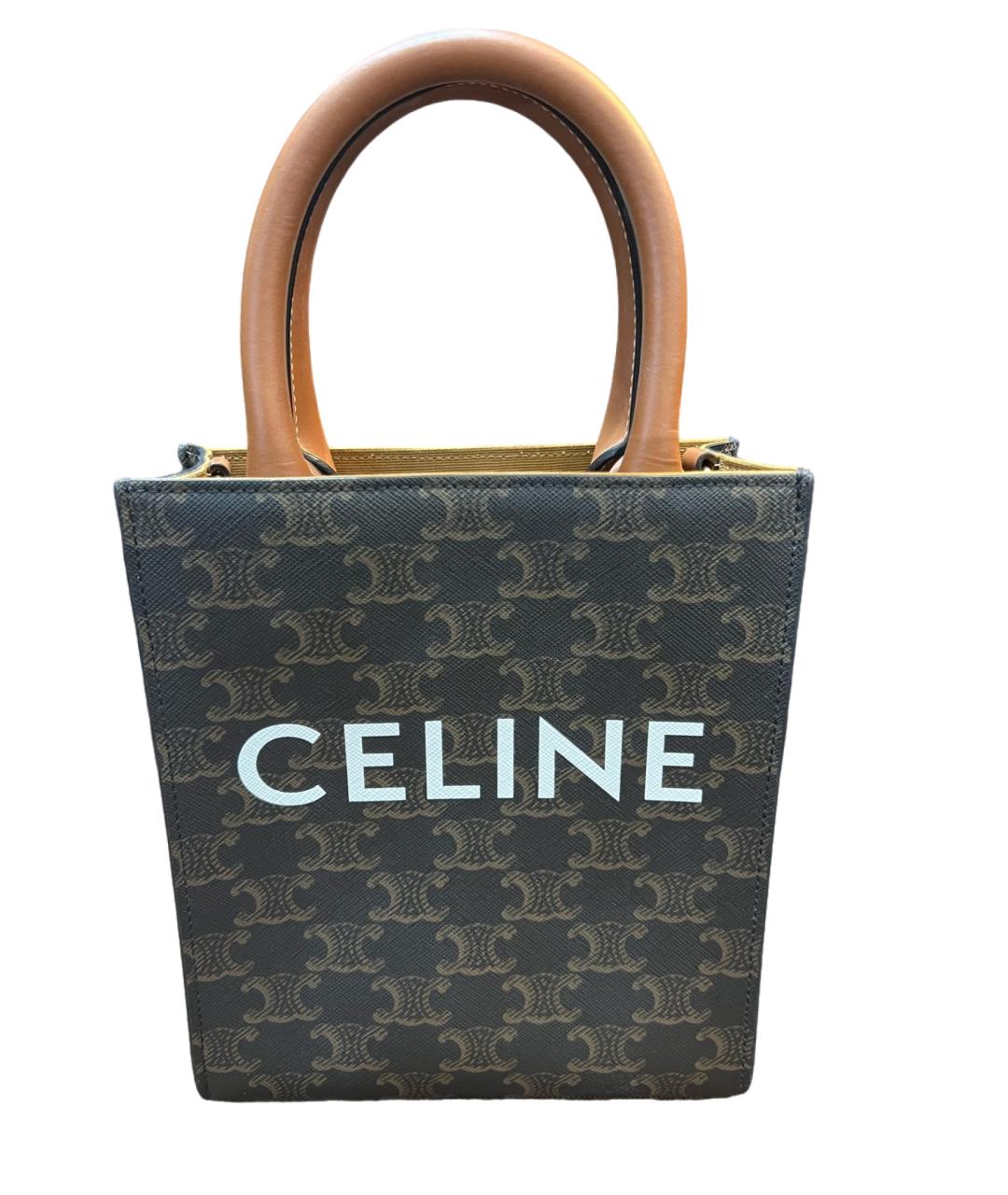 CELINE Коричневая сумка через плечо, фото 6