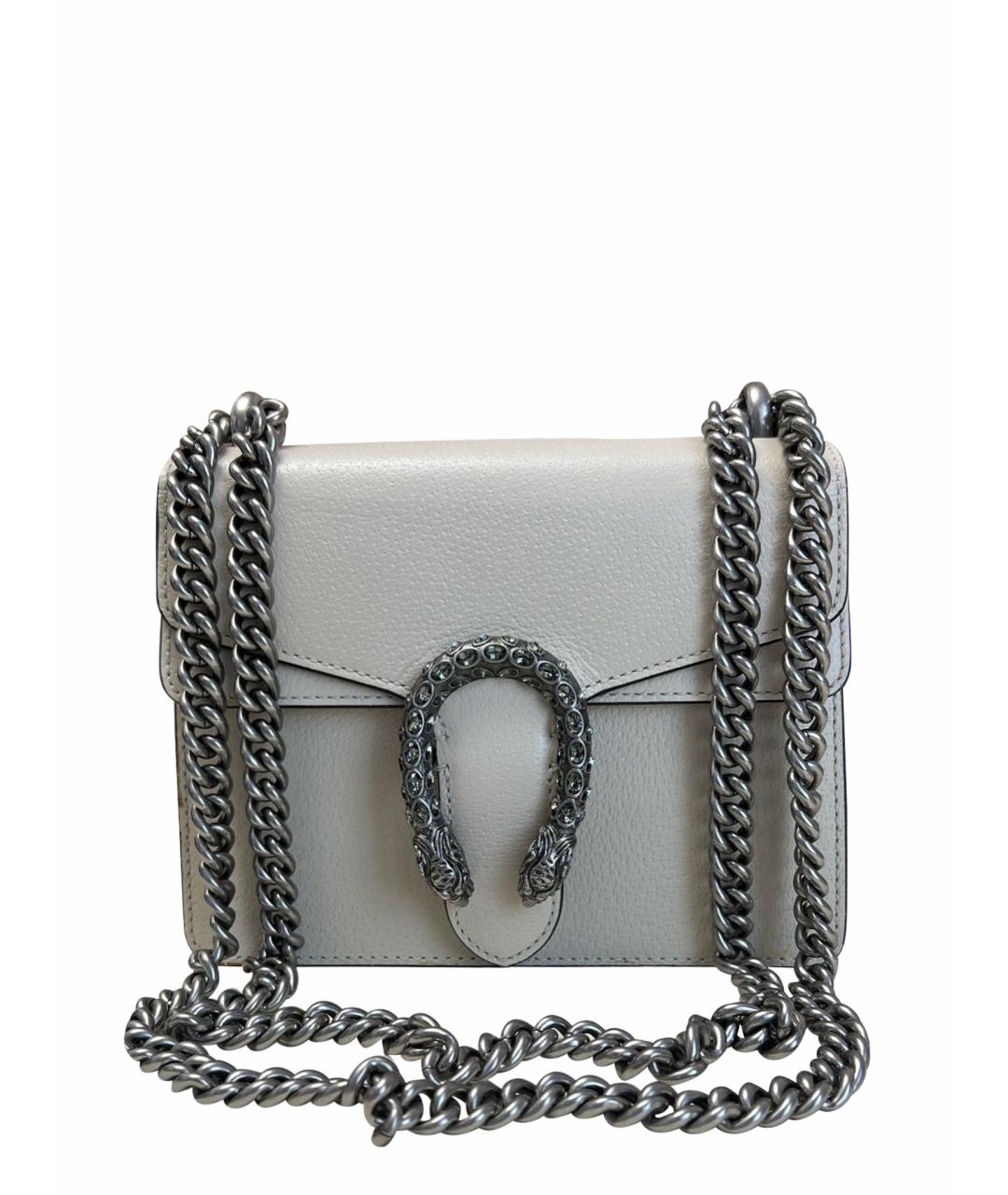 GUCCI Бежевая кожаная сумка через плечо, фото 1