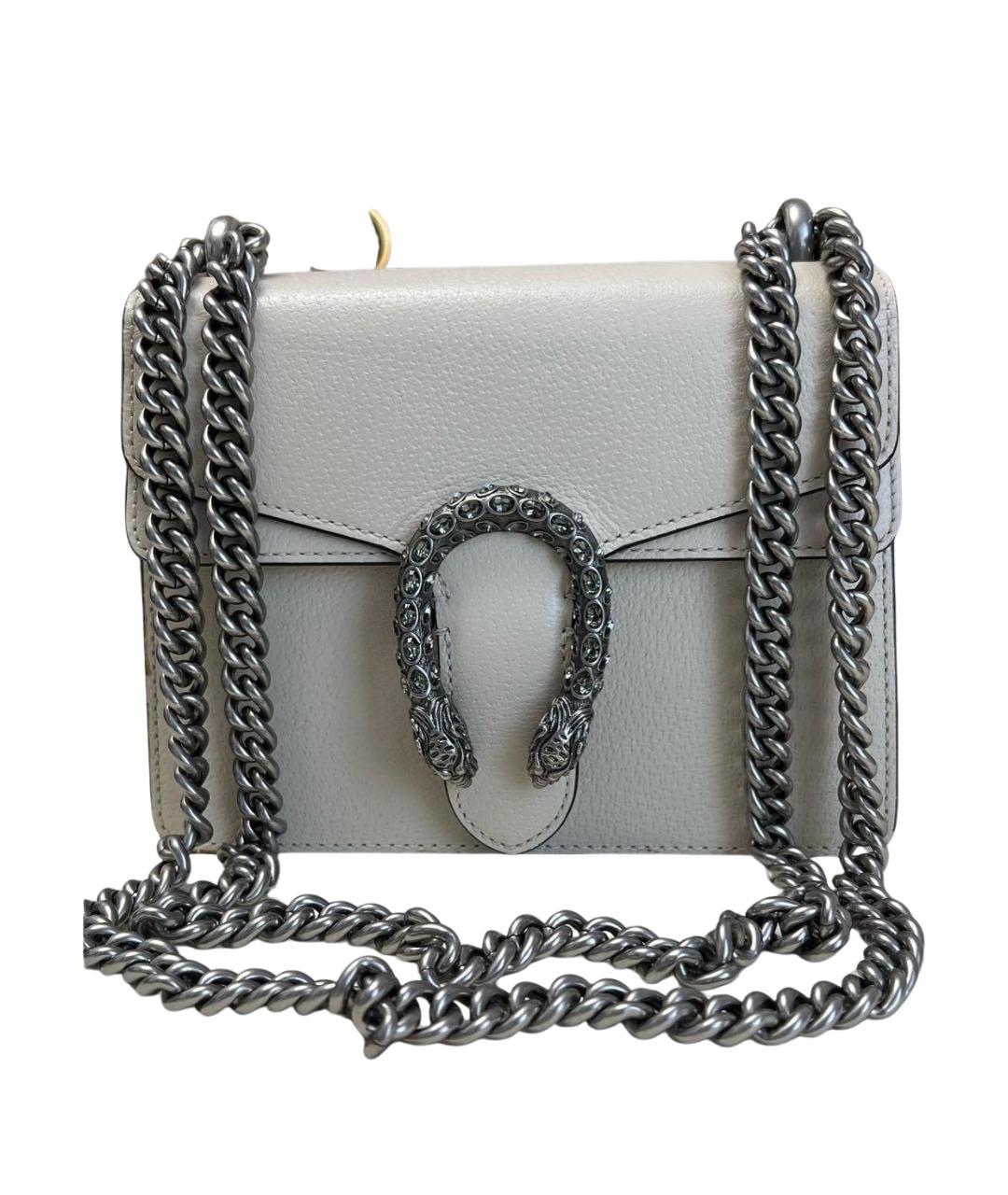 GUCCI Бежевая кожаная сумка через плечо, фото 2