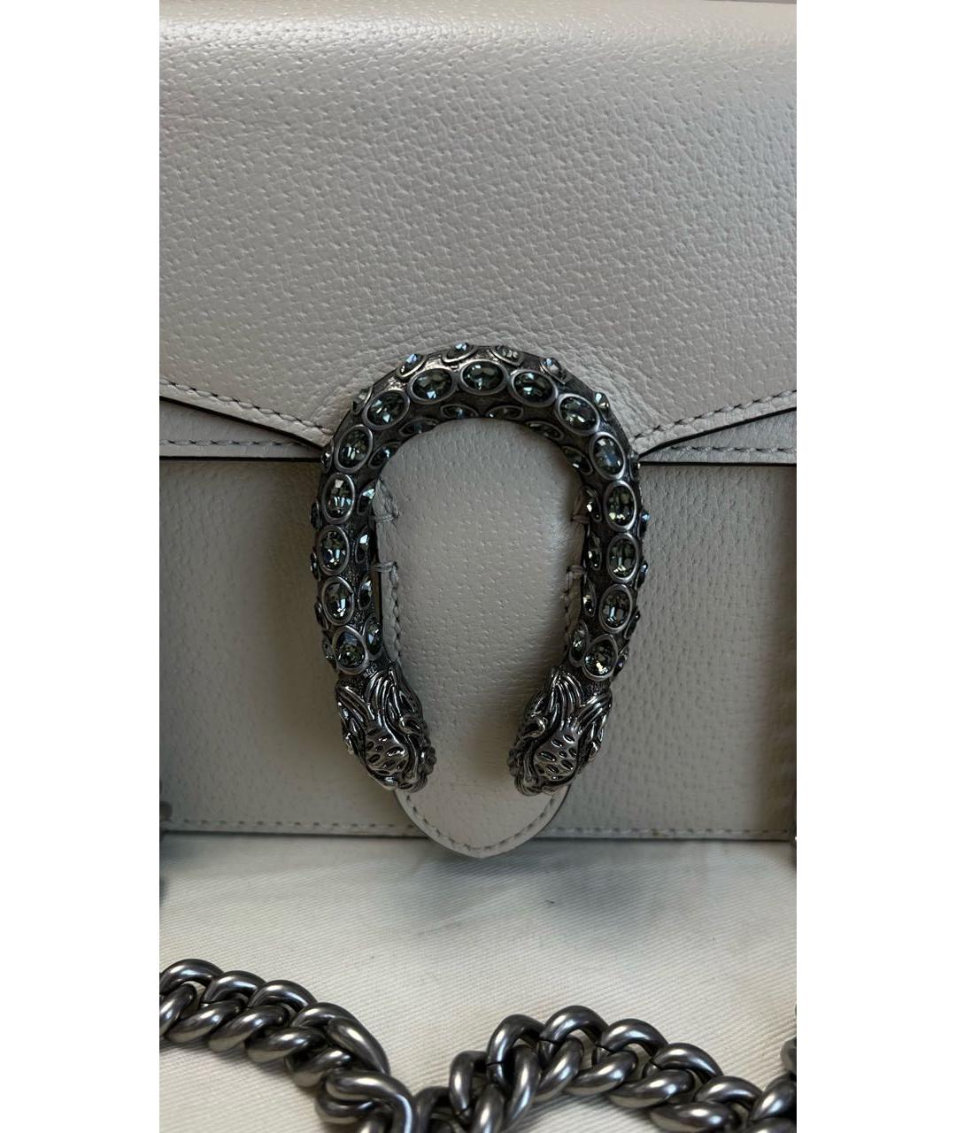 GUCCI Бежевая кожаная сумка через плечо, фото 6