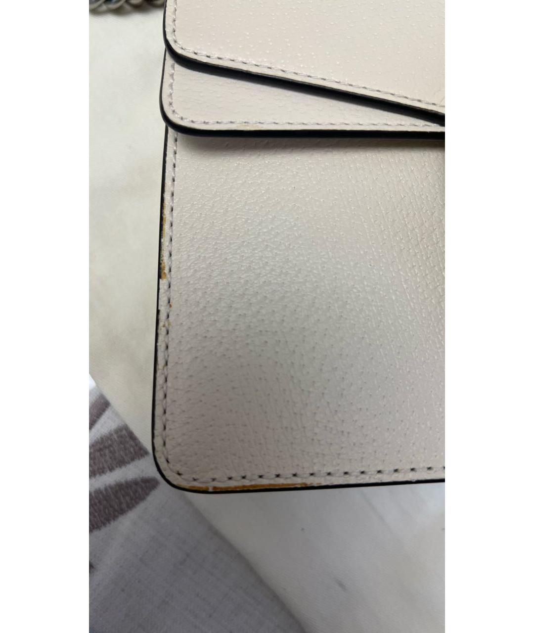 GUCCI Бежевая кожаная сумка через плечо, фото 8